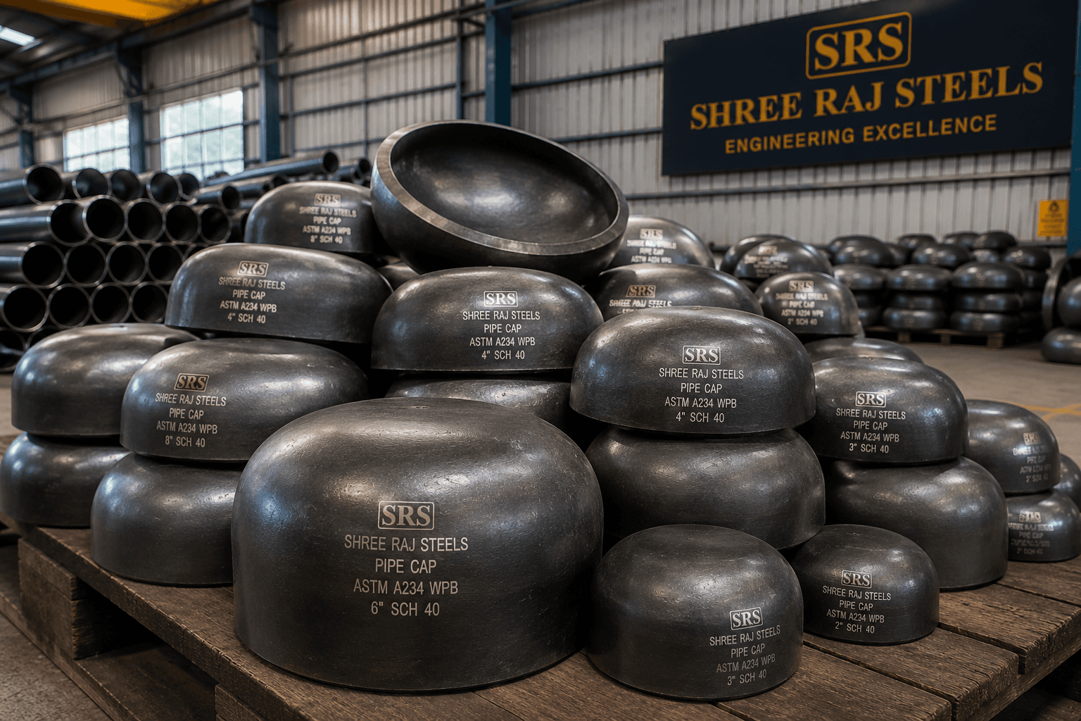Steel Pipe Caps - Shree Raj Steels
